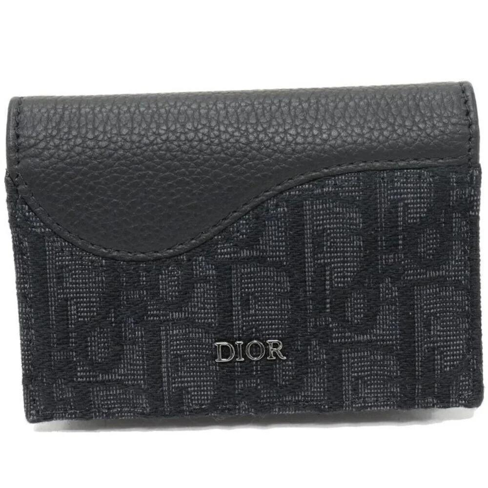 Dior Business Card Holder Case Depth Oblique Saddle Business Card